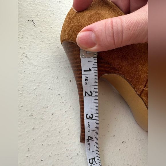 Guess Suede Stiletto peep toe size 9 bootie - Picture 5 of 5